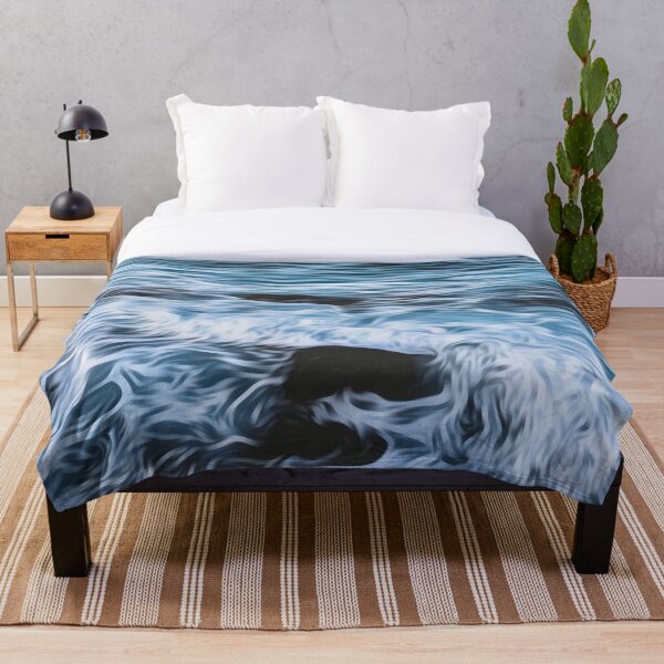 Item preview, Painted Blue Rocky Ocean Waves designed and sold by Kyleksm.