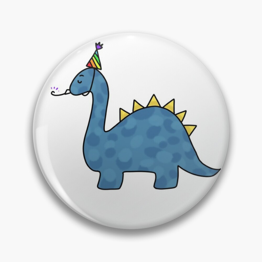 Chrome Dino Party Time Sticker