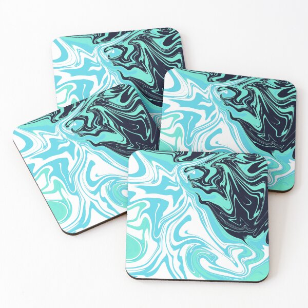 Item preview, Turquoise ocean trendy marble design  designed and sold by TheHappyDoodler.