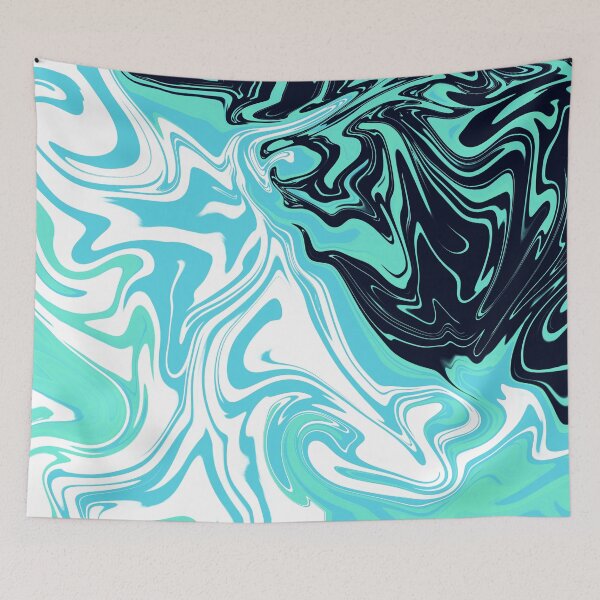 Item preview, Turquoise ocean trendy marble design  designed and sold by TheHappyDoodler.