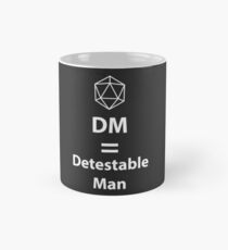 Taza clásica Dungeon Master = hombre detestable