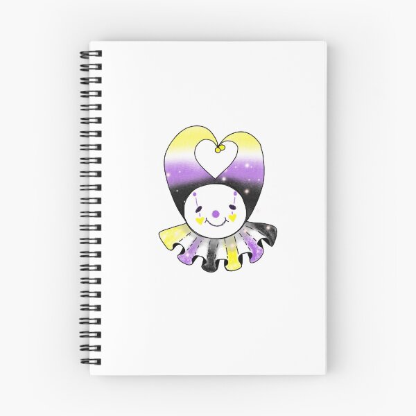 Item preview, Non-binary pride clown  designed and sold by PaintWaterPro.