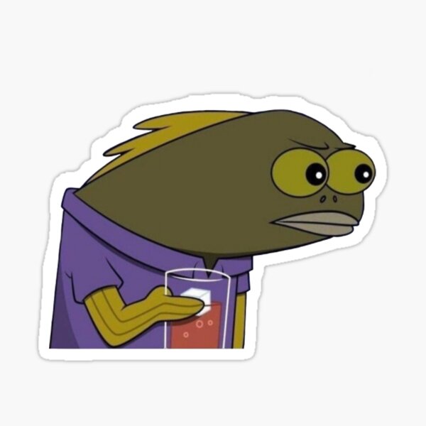 Annoyed Fish Sticker