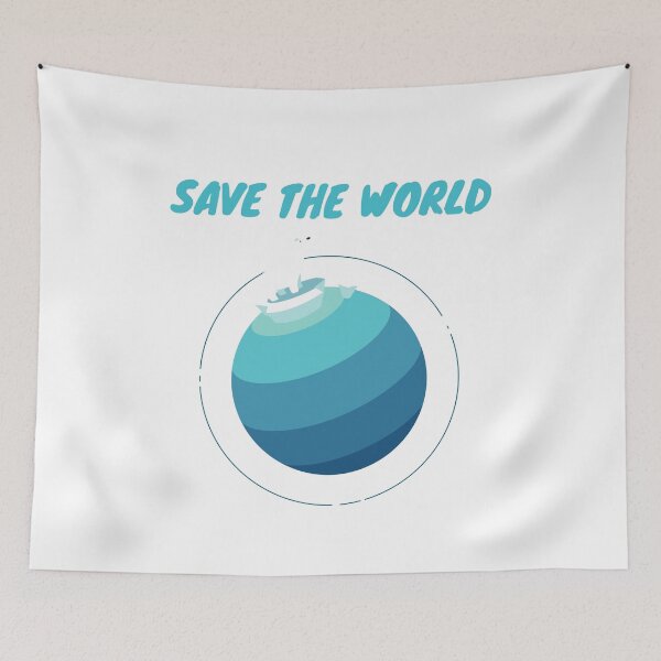Item preview, Save The World - Global Warming Polar Bear On Iceberg designed and sold by PandaSoul.