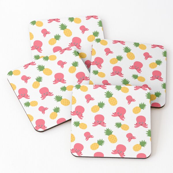 Item preview, Pineapple and Octopus Pattern designed and sold by Patternsthetic.