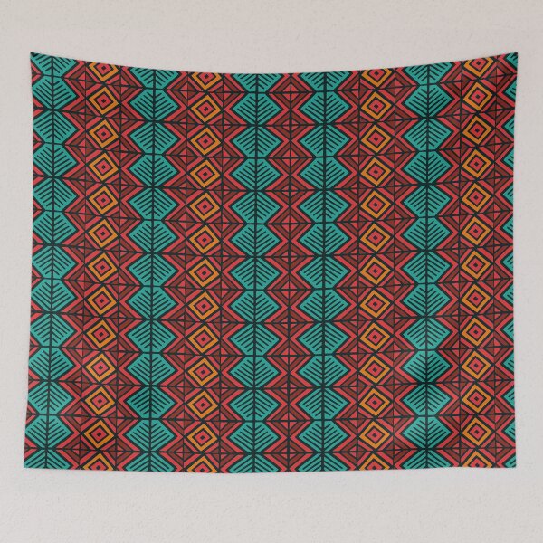 Item preview, African Style Pattern Colorful Vibrant Buoyant designed and sold by OmmeDesigns.