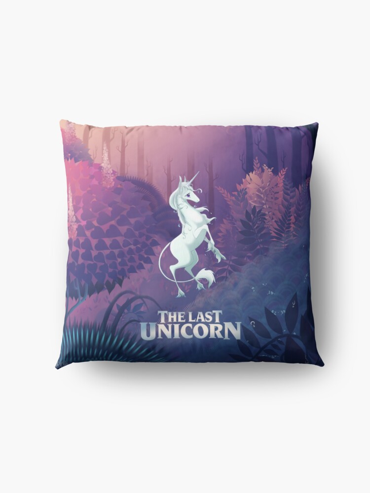Alternate view of The Last Unicorn Purple Forest Floor Pillow