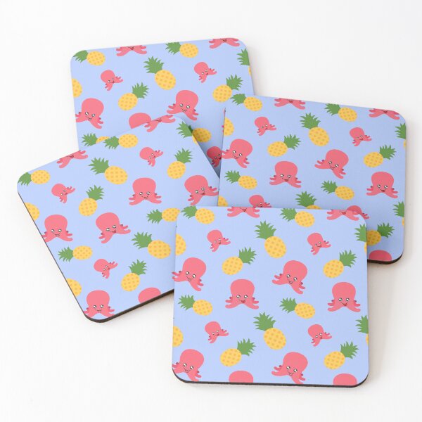 Item preview, Pineapple and Octopus Pattern designed and sold by Patternsthetic.