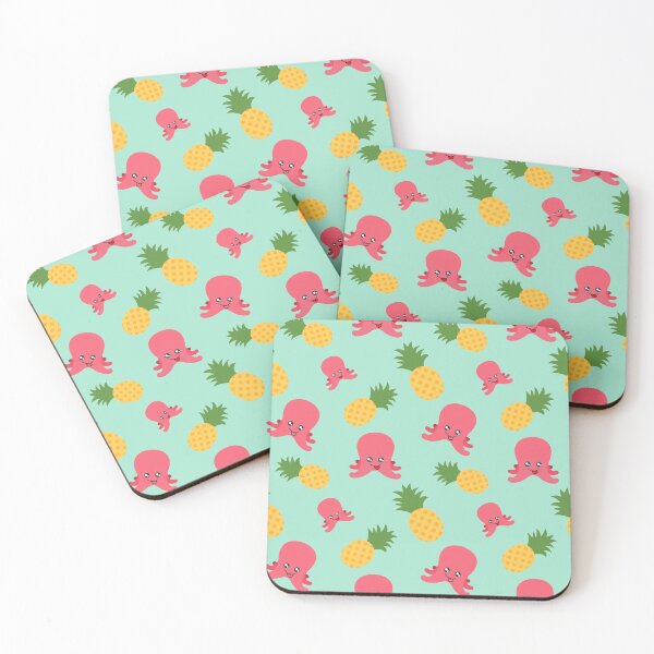 Item preview, Pineapple and Octopus Pattern designed and sold by Patternsthetic.