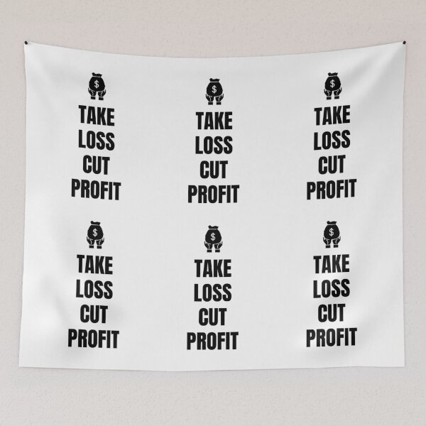 Item preview, Take Loss, Cut Profit (Light) designed and sold by TraderShirts.