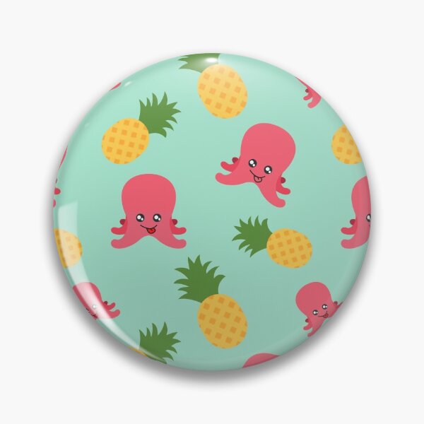 Item preview, Pineapple and Octopus Pattern designed and sold by Patternsthetic.