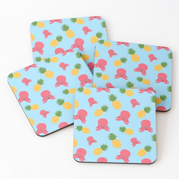 Item preview, Pineapple and Octopus Pattern designed and sold by Patternsthetic.