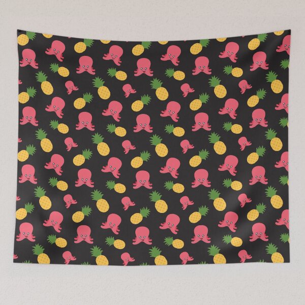 Item preview, Pineapple and Octopus Pattern designed and sold by Patternsthetic.