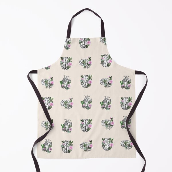 Item preview, Set Human brain and human heart illustration art, cactus and succulent plant, succulent lover designed and sold by Collagedream.