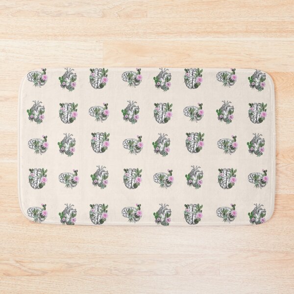 Item preview, Set Human brain and human heart illustration art, cactus and succulent plant, succulent lover designed and sold by Collagedream.