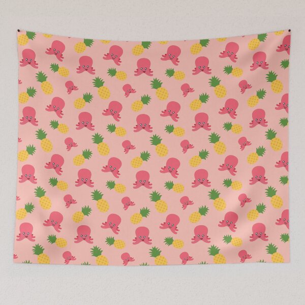 Item preview, Pineapple and Octopus Pattern designed and sold by Patternsthetic.