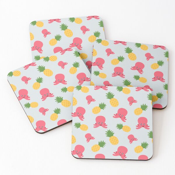 Item preview, Pineapple and Octopus Pattern designed and sold by Patternsthetic.