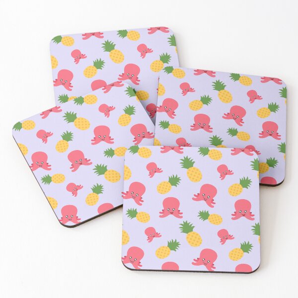 Item preview, Pineapple and Octopus Pattern designed and sold by Patternsthetic.