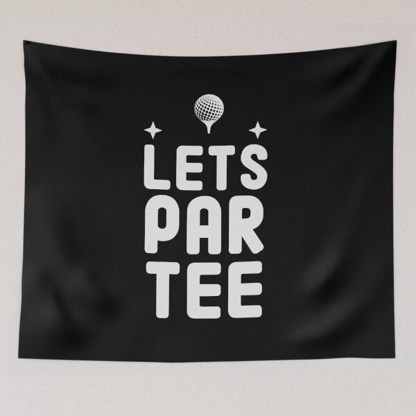 Item preview, Lets Par Tee : Funny Golfer Player Gift Idea / Golfing Gift / Golf Ball Vintage Retro Sunset Design designed and sold by Chamssou.