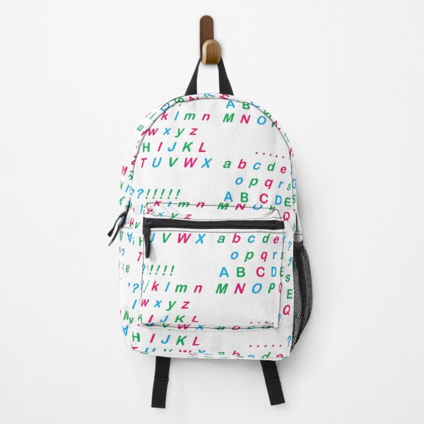 Item preview, Font of the Alphabet in green and pink and blue designed and sold by Vicky Rodden.