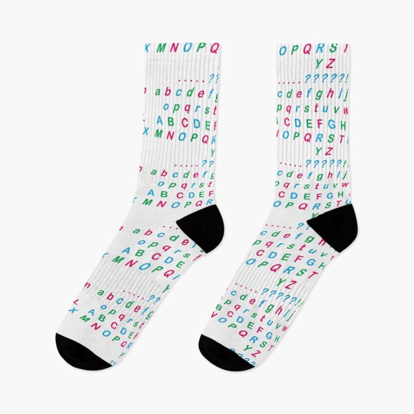 Item preview, Font of the Alphabet in green and pink and blue designed and sold by Vicky Rodden.