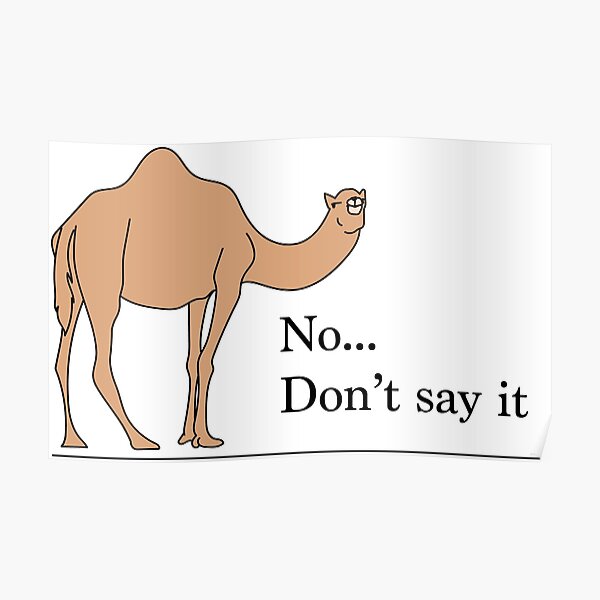 Don't say it... Poster
