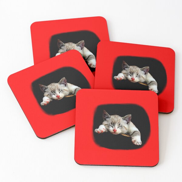 Item preview, sweet sleeping cat designed and sold by Kristikniceart.