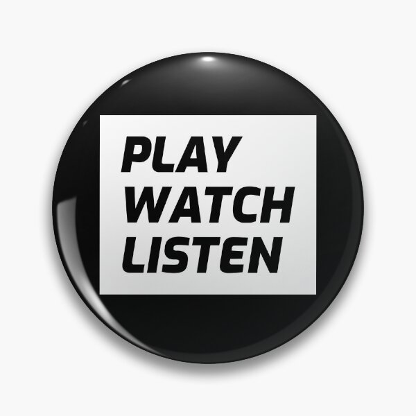 Item preview, Play Watch Listen T-shirts and Apparel Design designed and sold by MucciStore.