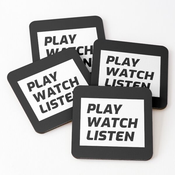 Item preview, Play Watch Listen T-shirts and Apparel Design designed and sold by MucciStore.