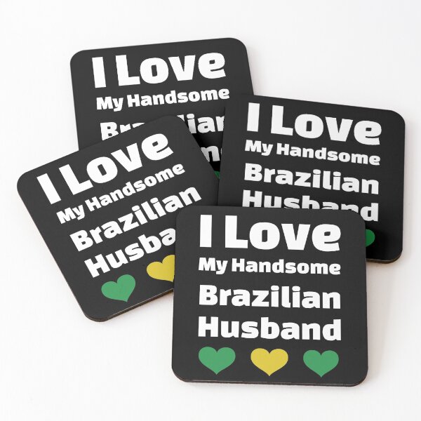 Item preview, I Love My Handsome Brazilian Husband - Brazil Husband designed and sold by DiceNLDesigns.