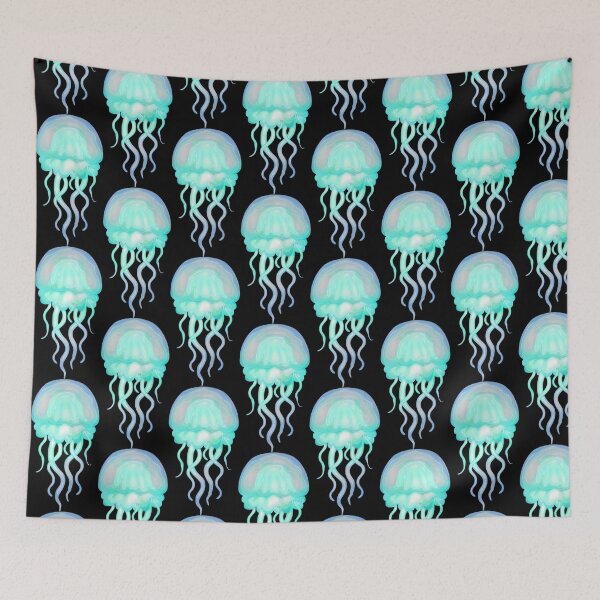 Item preview, Light Blue Jellyfish designed and sold by DoodleDashCollective.