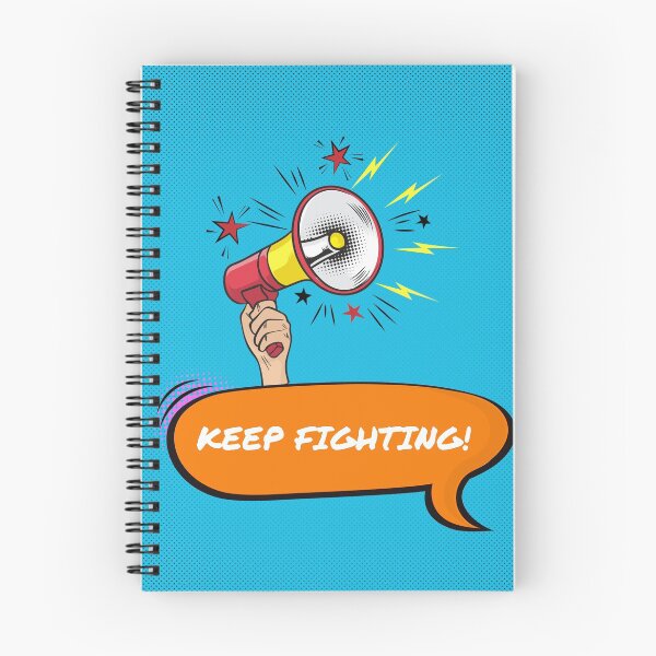 Item preview, Keep Fighting! Comic Style designed and sold by SquishStitches.