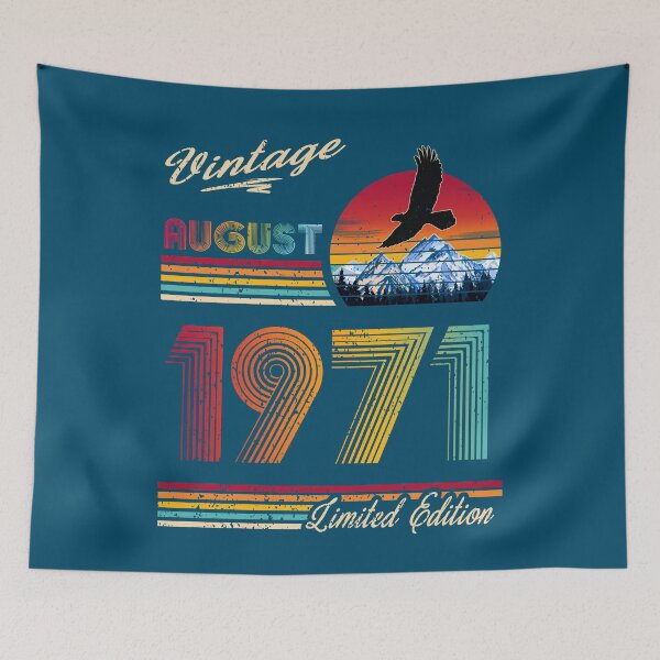 Item preview, Vintage August 1971 Birthday designed and sold by GreenSplash.