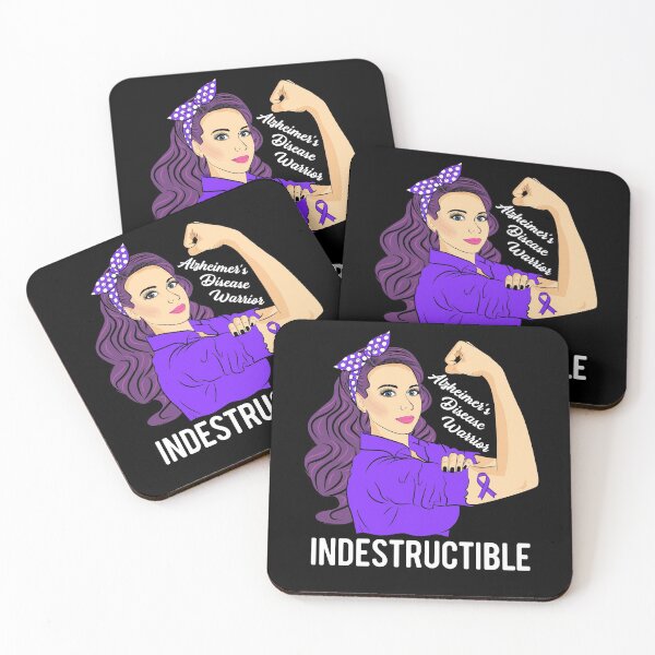 Item preview, Alzheimer Disease Awareness Warrior Indestructible designed and sold by ZNOVANNA.