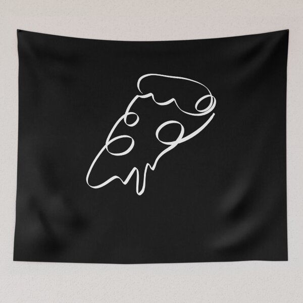 Item preview, PIZZA PIECE LINE ART | Gourmet is hungry Gourmet chef | To eat is to live designed and sold by yourtravelguide.