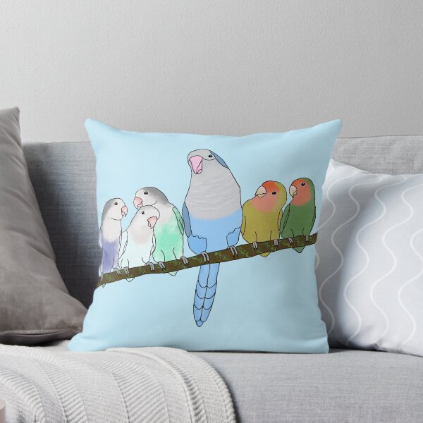 Item preview, The Flock (Lovebirds and Quaker) designed and sold by Sentoki.