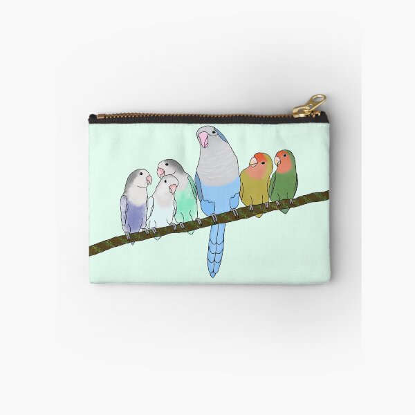 Item preview, The Flock (Lovebirds and Quaker) designed and sold by Sentoki.