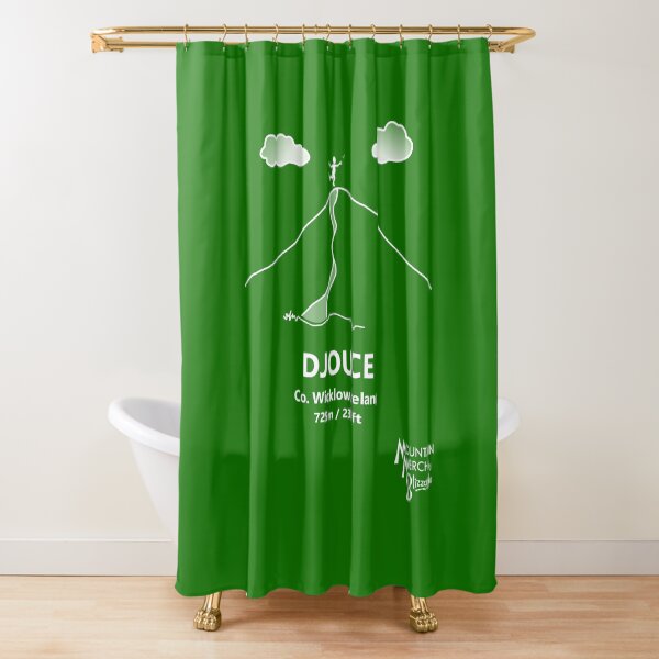 Djouce - Happy Hiker Shower Curtain