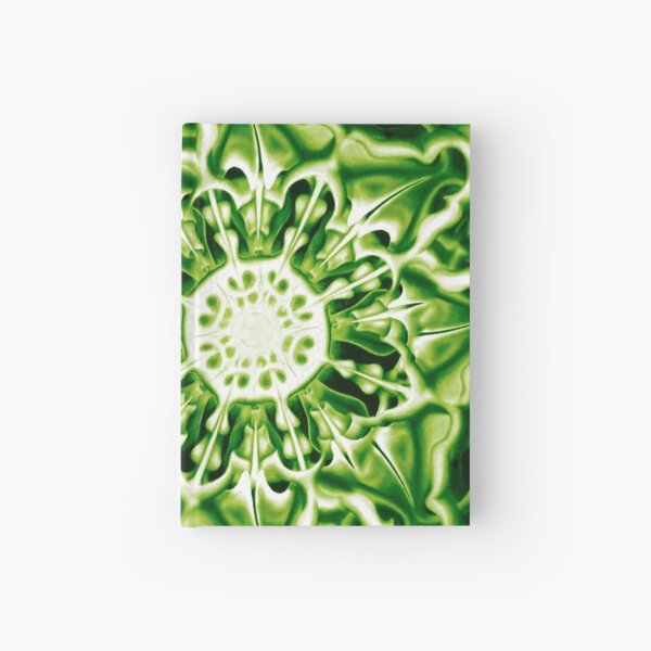 Bee Bloom round 13 Sunrise nature flower pattern Hardcover Journal