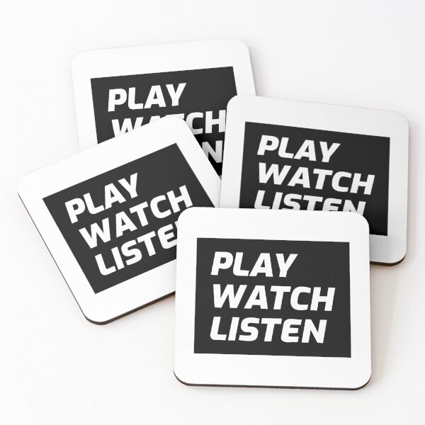 Item preview, Play Watch Listen T-shirt and Apparel Design designed and sold by MucciStore.