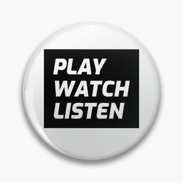 Item preview, Play Watch Listen T-shirt and Apparel Design designed and sold by MucciStore.