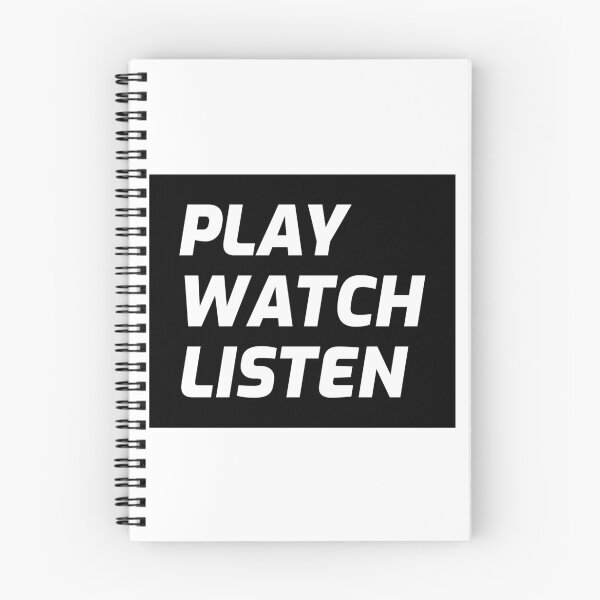 Item preview, Play Watch Listen T-shirt and Apparel Design designed and sold by MucciStore.