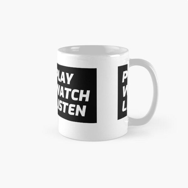 Item preview, Play Watch Listen T-shirt and Apparel Design designed and sold by MucciStore.