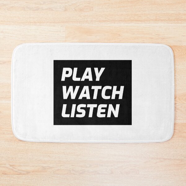 Item preview, Play Watch Listen T-shirt and Apparel Design designed and sold by MucciStore.