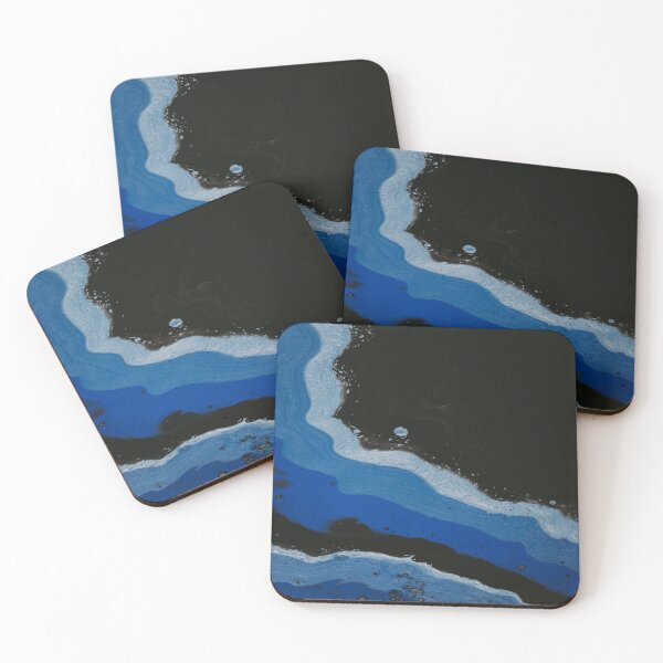 Item preview, Ocean Waves in Blue Black  designed and sold by BEyourself be.