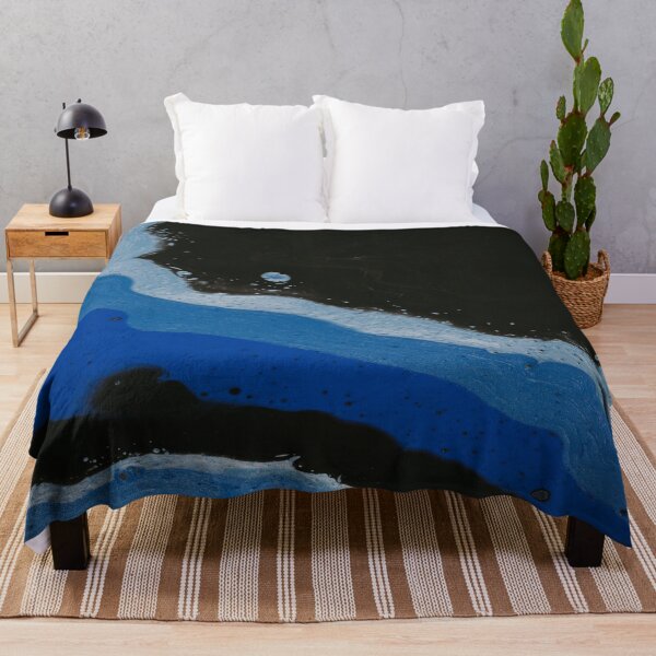 Item preview, Ocean Waves in Blue Black  designed and sold by BEyourself be.