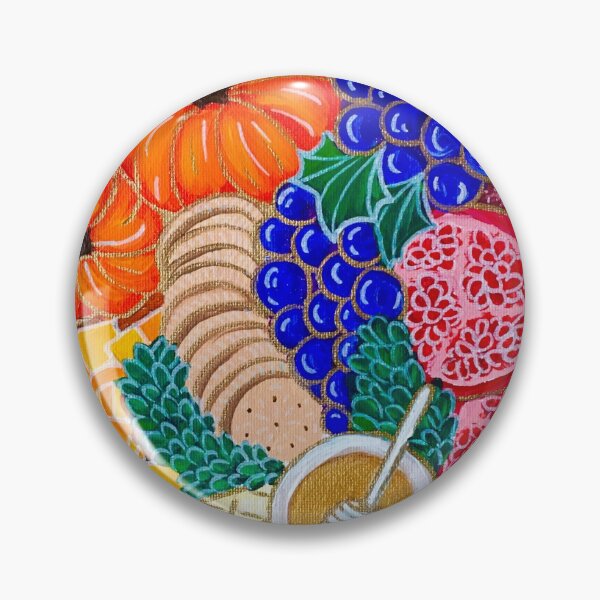 Item preview, Tabla de Charcutería con Calabazas Uvas Aceitunas Queso Carnes y Galletas designed and sold by Amazink Creations.