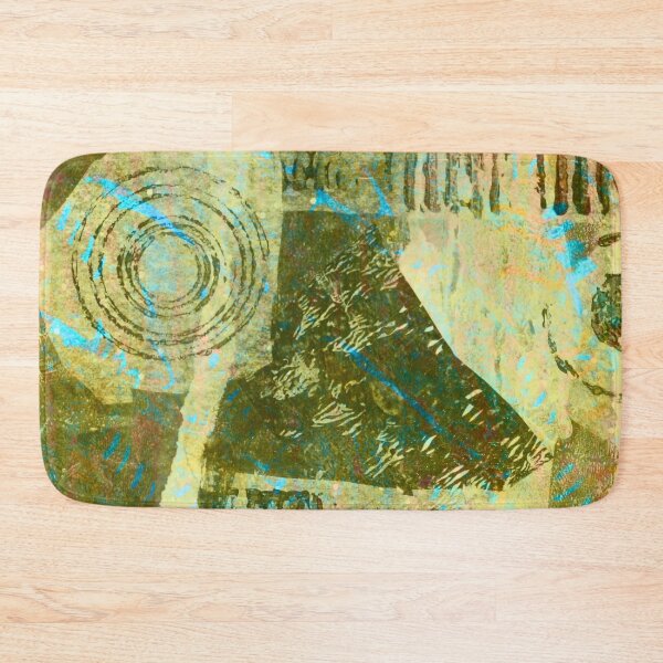 Item preview, Scrappy Green Collage Art Design designed and sold by NancyMerkle.