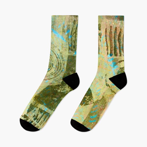 Item preview, Scrappy Green Collage Art Design designed and sold by NancyMerkle.