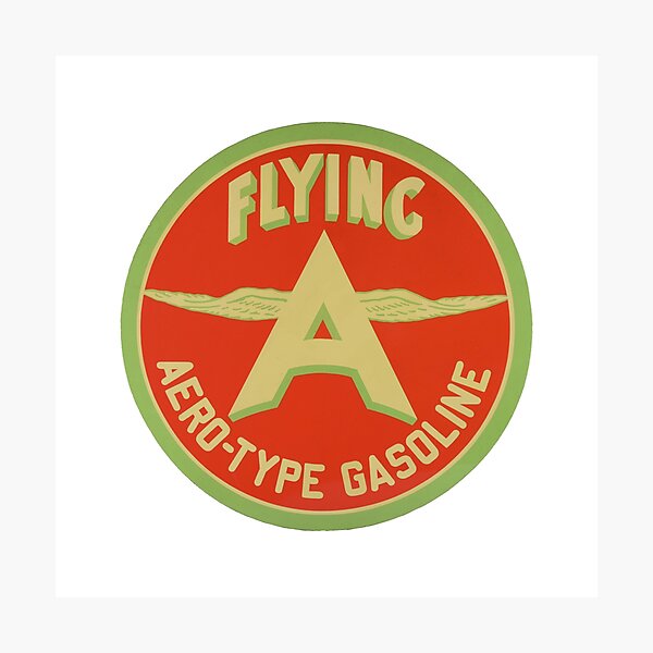 Item preview, Vintage Flying A - Aero Type Gasoline designed and sold by QuayTradingCo.